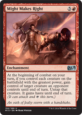 Might Makes Right (Magic 2015 Core Set) Light Play