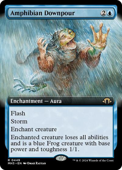 Amphibian Downpour (Extended Art) (Modern Horizons 3) Near Mint
