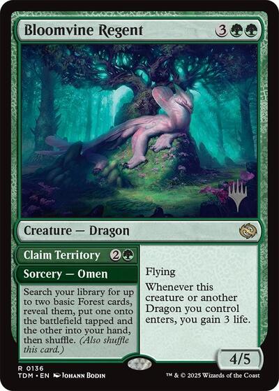 Bloomvine Regent (Promo Pack: Tarkir: Dragonstorm) Light Play Foil