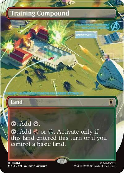 Training Compound (Borderless) (Marvel Super Heroes) Light Play