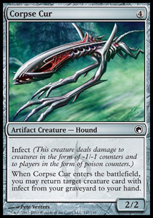 Corpse Cur (Scars of Mirrodin) Light Play Foil