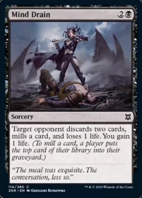 Mind Drain (Zendikar Rising) Damaged / Poor