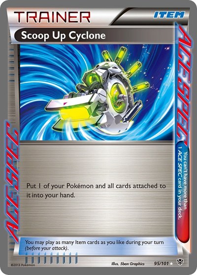 Scoop Up Cyclone (Plasma Blast) Medium Play Holofoil