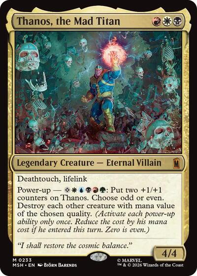Thanos, the Mad Titan (Marvel Super Heroes) Light Play Foil