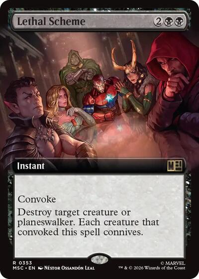 Lethal Scheme (Extended Art) (Commander: Marvel Super Heroes) Light Play