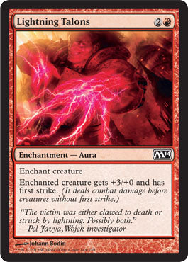 Lightning Talons (Magic 2014 Core Set) Light Play