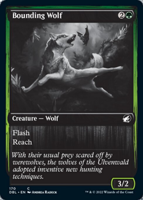 Bounding Wolf (Innistrad: Double Feature) Light Play