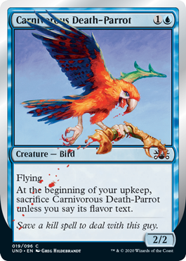 Carnivorous Death-Parrot (Unsanctioned) Light Play