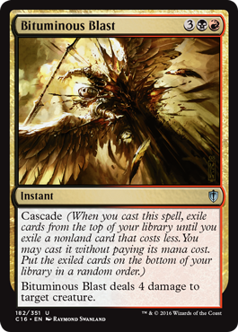 Bituminous Blast (Commander 2016 Edition) Light Play