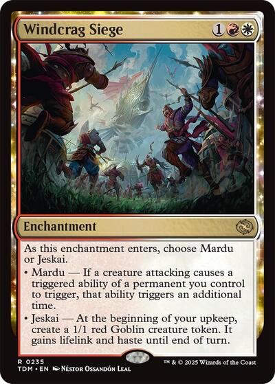 Windcrag Siege (Tarkir: Dragonstorm) Light Play