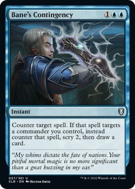 Bane's Contingency (Commander Legends: Battle for Baldur's Gate) Light Play