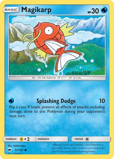Magikarp (SM - Burning Shadows) Damaged / Poor
