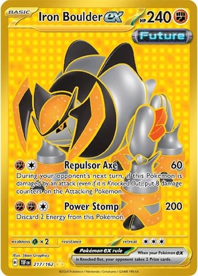 Iron Boulder ex - 217 (SV05: Temporal Forces) Near Mint Holofoil