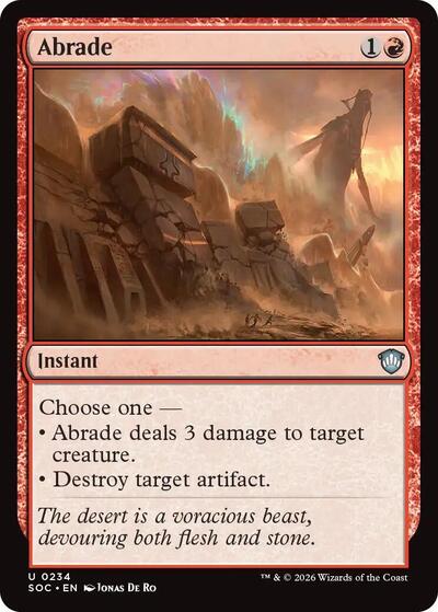 Abrade (Commander: Secrets of Strixhaven) Light Play