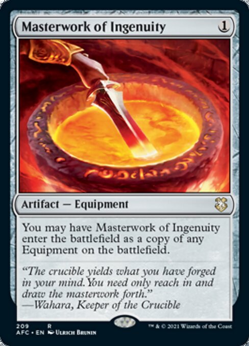 Masterwork of Ingenuity (Commander 2021 Forgotten Realms) Light Play