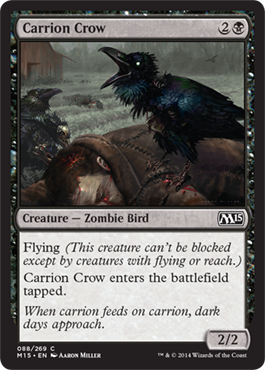 Carrion Crow (Magic 2015 Core Set) Light Play