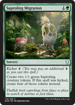 Saproling Migration (Dominaria) Light Play