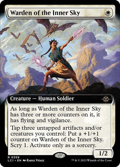 Warden of the Inner Sky (Extended Art) (The Lost Caverns of Ixalan) Light Play