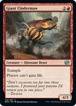 Giant Cindermaw (The Brothers' War) Light Play