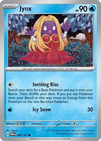 Jynx (SV06: Twilight Masquerade) Light Play Reverse Holofoil
