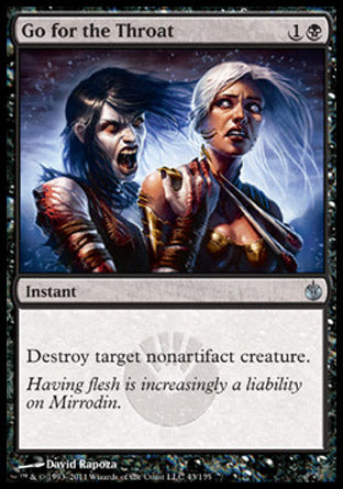 Go for the Throat (Mirrodin Besieged) Medium Play