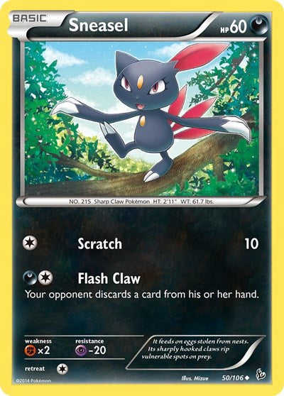 Sneasel (50) (XY - Flashfire) Medium Play