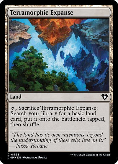 Terramorphic Expanse (Commander Masters) Light Play