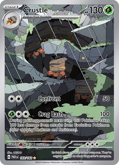 Crustle - 183 (Scarlet and Violet: Paradox Rift) Light Play Holofoil