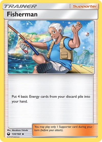 Fisherman (SM - Celestial Storm) Damaged / Poor Reverse Holofoil