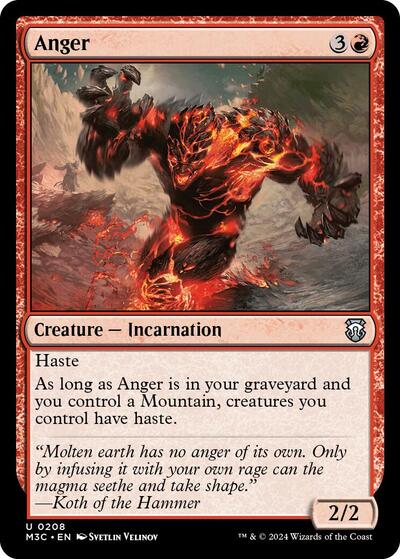 Anger (Commander: Modern Horizons 3) Light Play