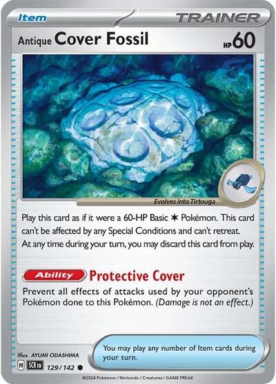 Antique Cover Fossil (SV07: Stellar Crown) Light Play