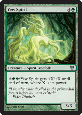 Yew Spirit (Avacyn Restored) Light Play Foil