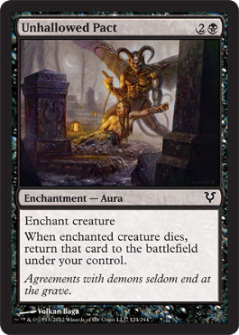 Unhallowed Pact (Avacyn Restored) Light Play Foil