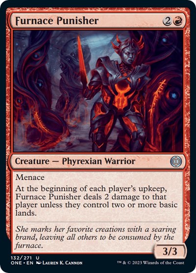 Furnace Punisher (Phyrexia: All Will Be One) Light Play Foil