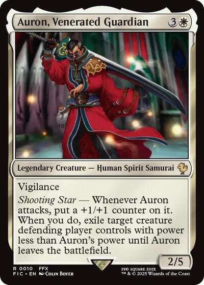 Auron, Venerated Guardian (Commander: FINAL FANTASY) Light Play