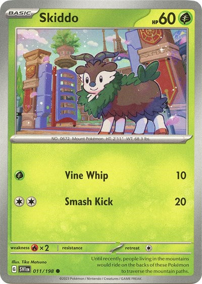 Skiddo (Scarlet and Violet: Base Set) Light Play