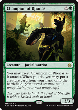 Champion of Rhonas (Amonkhet) Damaged / Poor