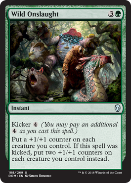 Wild Onslaught (Dominaria) Light Play
