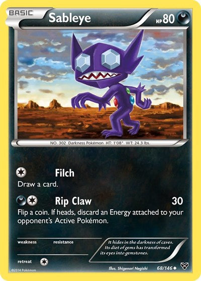 Sableye (XY Base Set) Damaged / Poor