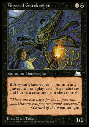 Abyssal Gatekeeper (Weatherlight) Medium Play