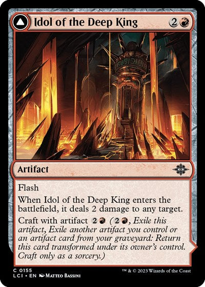 Idol of the Deep King (The Lost Caverns of Ixalan) Light Play Foil