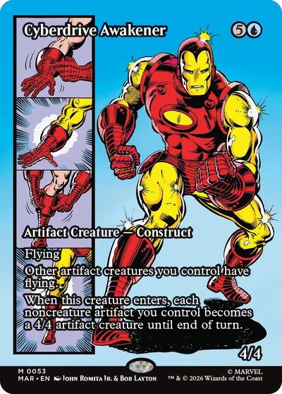 Cyberdrive Awakener (Borderless) (Marvel Eternal-Legal) Light Play