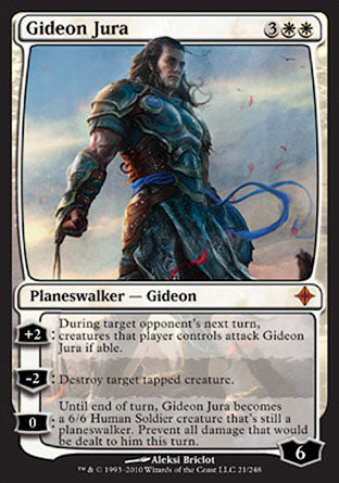 Gideon Jura (Rise of the Eldrazi) Light Play