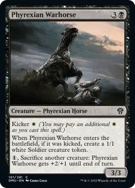 Phyrexian Warhorse (Dominaria United) Light Play Foil