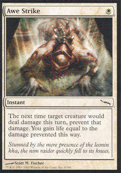 Awe Strike (Mirrodin) Medium Play