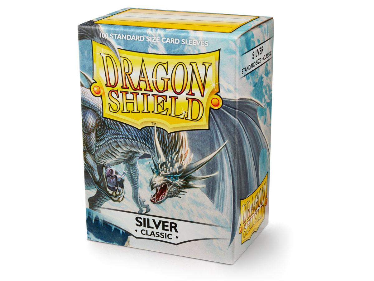 Dragon Shield Sleeves: Classic Silver  - Standard - (Box of 100)