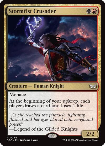 Stormfist Crusader (Commander: Duskmourn: House of Horror) Light Play