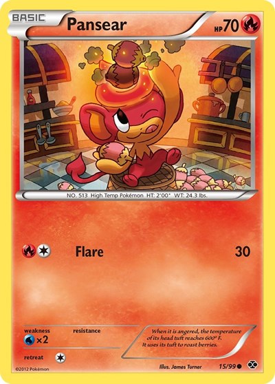 Pansear (Next Destinies) Damaged / Poor Reverse Holofoil