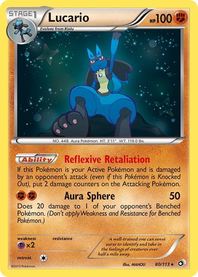 Lucario (Legendary Treasures) Damaged / Poor Holofoil