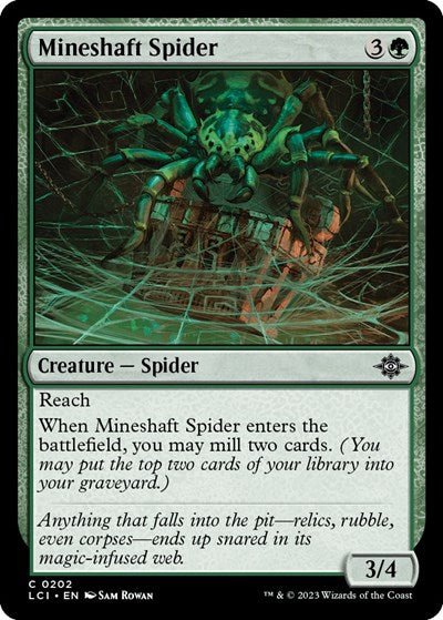 Mineshaft Spider (The Lost Caverns of Ixalan) Light Play Foil